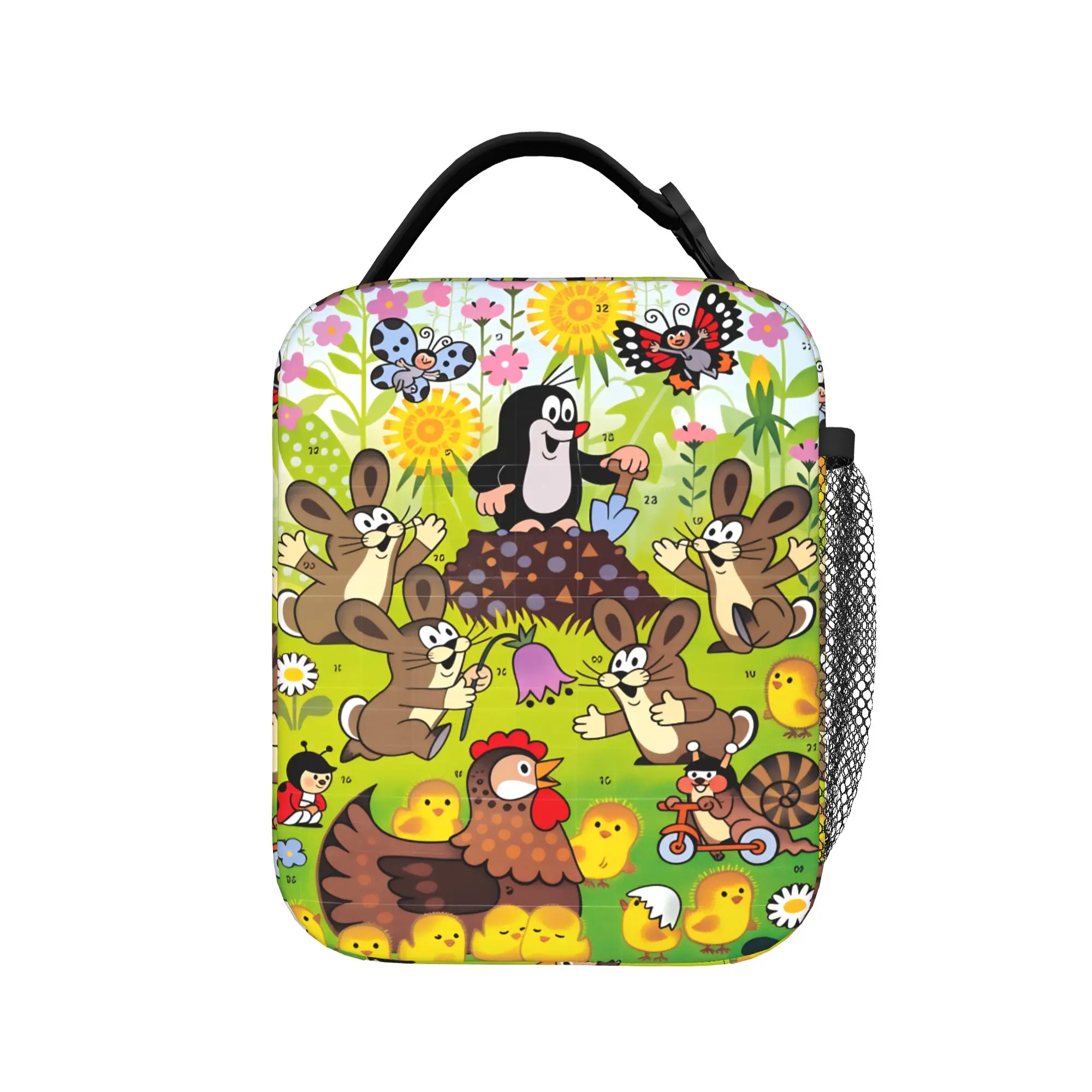 Czech Cartoon Krtek Mole Lunch Bag For Women Lunch Box Fashion Outdoor Picnic Cooler Bag Convenient Thermal Tote Handbags