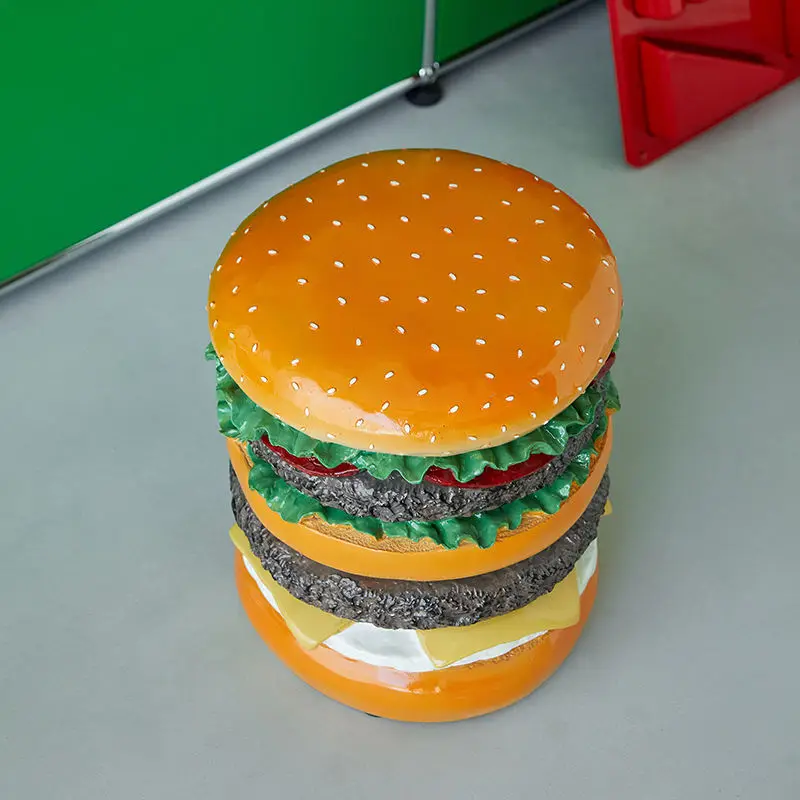 Resin Stool , Hamburger Stool , Corn Stool , Ice Cream Stool , Small Round Side Table , Food Stool , Multifunctional Stool