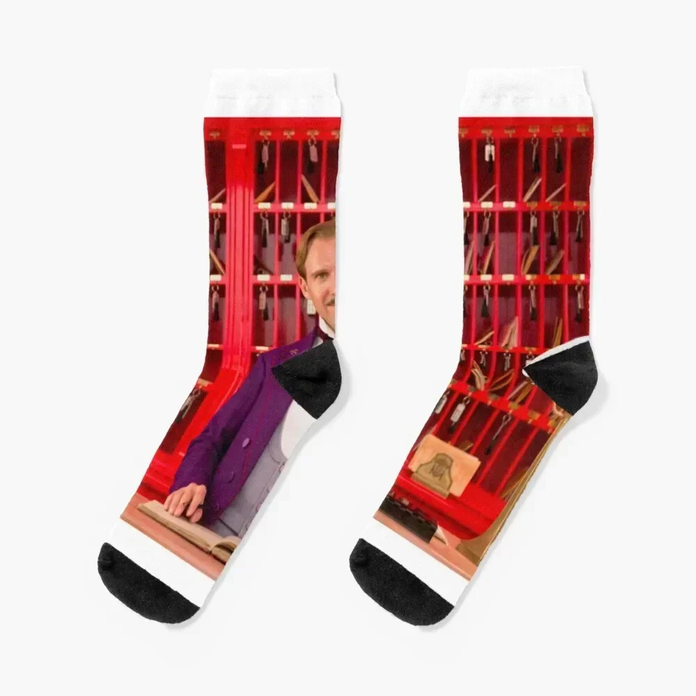 Wes Anderson, The Grand Budapest Hotel! Socks floor Run luxe retro Men's Socks Luxury Women's