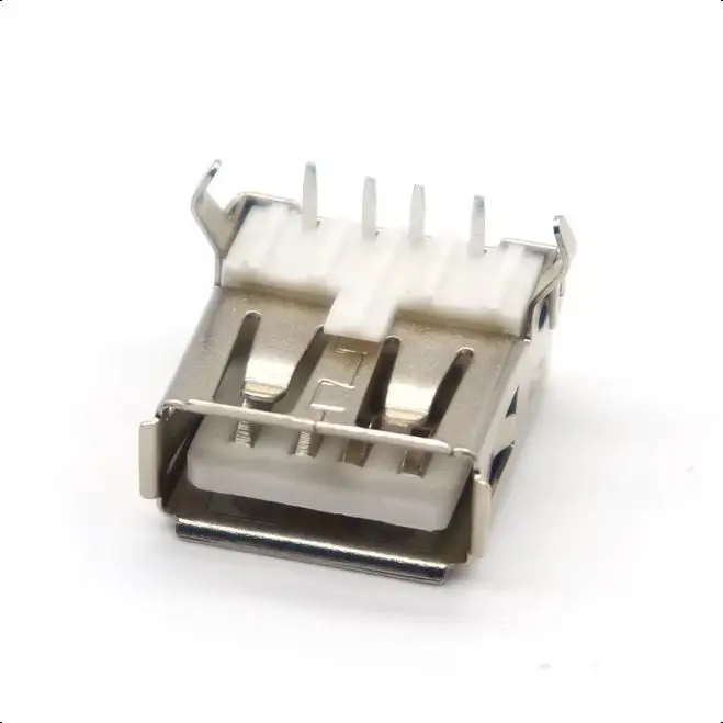 【30-10PCS】AF90 Degree USB Socket Regular Interface Computer USB Interface Type A