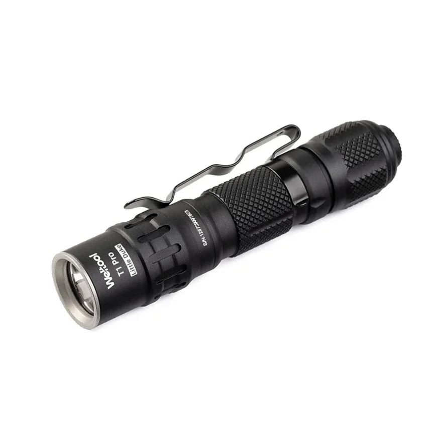 Alat las T1 Pro V2 senter kompak 550 lumens, Senter Stainless Steel