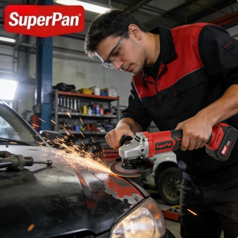 

SuperPan 10000RPM M14 Brushless Angle Grinder with Auxiliary Handle ,Bare Tool, for DeWalt/Makita/Milwaukee Battery