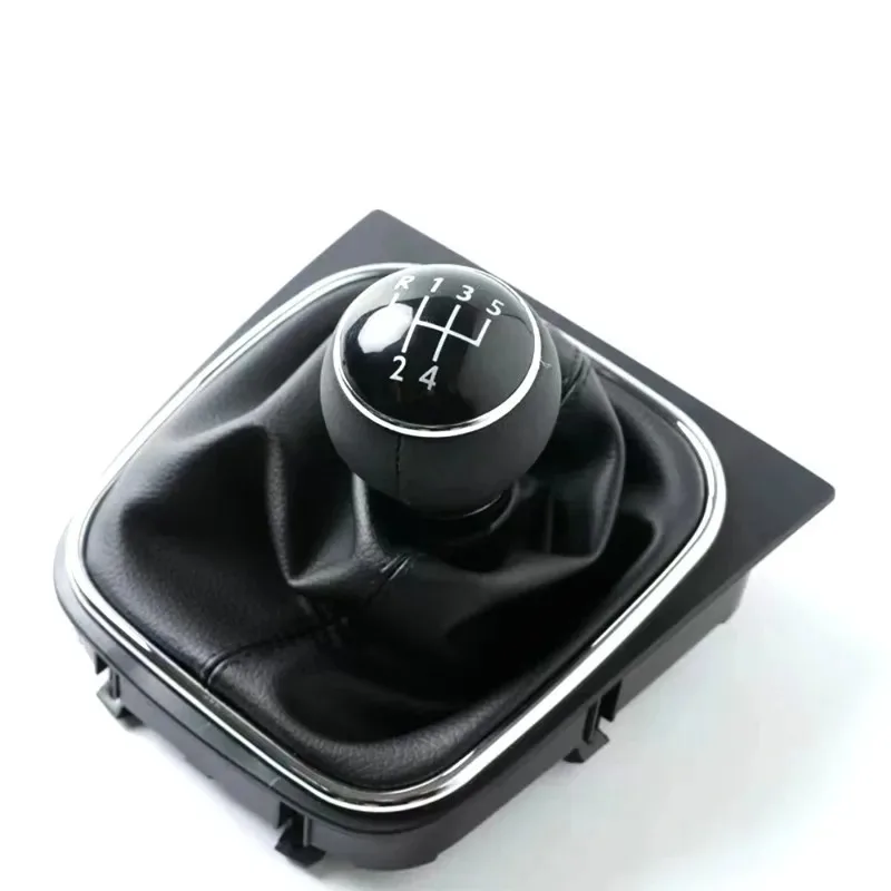 جديد للجولف 5 فولت MK5 MK6 جيتا R32 2004-2014 تصفيف السيارة 5/6 سرعة عصا والعتاد التحول المقبض مع حافظة طوق التمهيد الجلدية