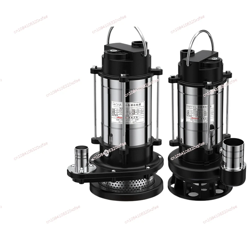 

Stainless steel submersible pump household 220v small well pumping machine agricultural irrigation high lift sewage pump