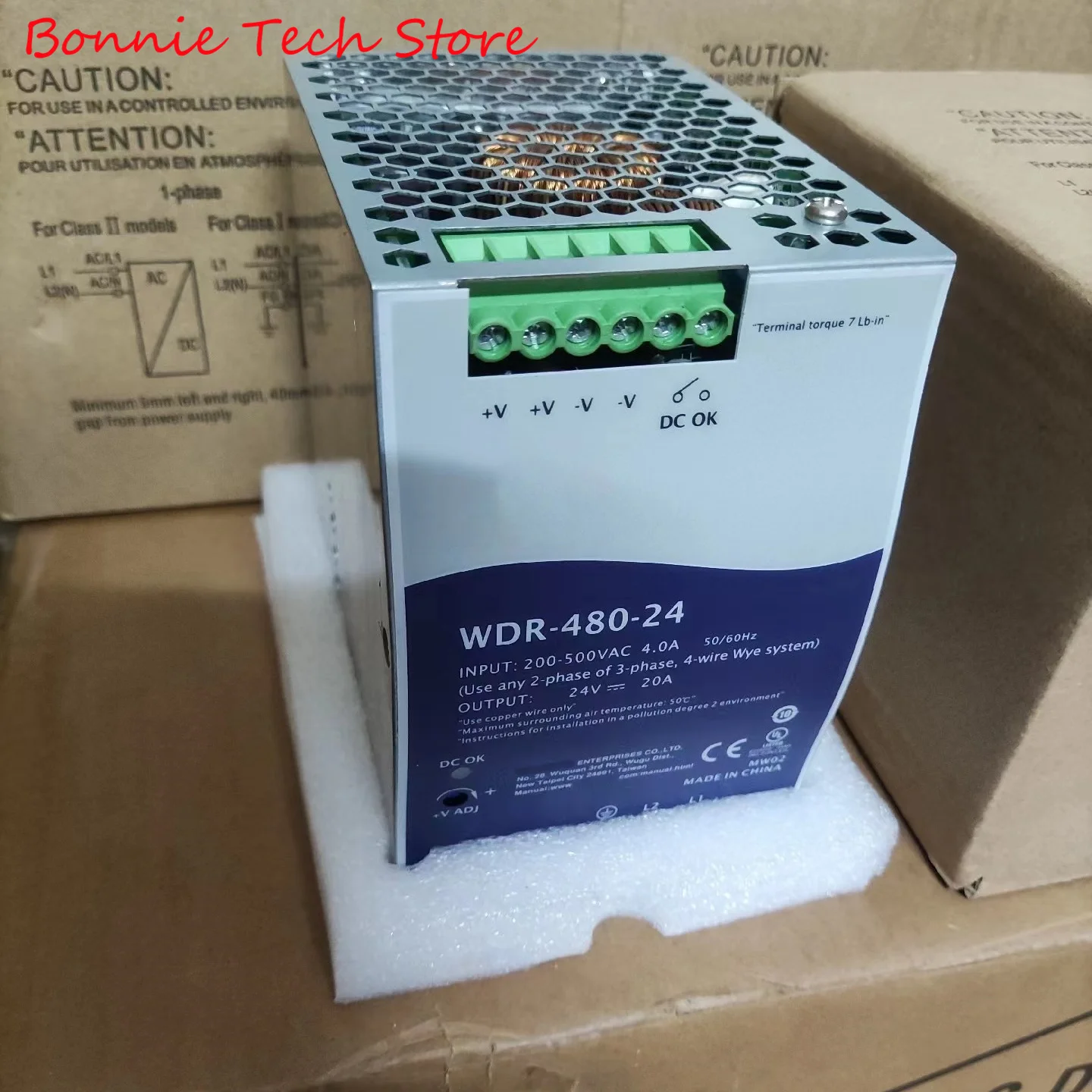 

WDR-480-24 for MEAN WELL 480W Single Output Industrial DIN RAIL Power Supply