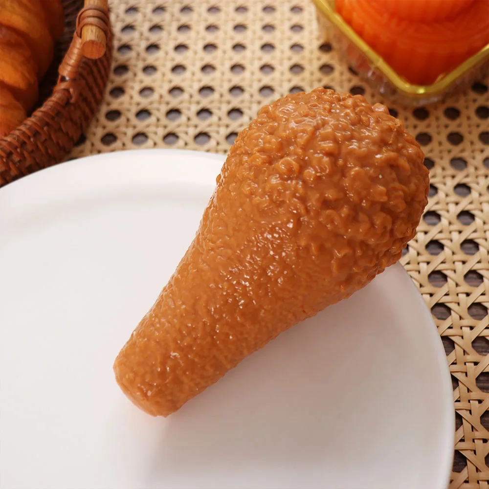 Simulation Fried Chicken Squishy Slow Rising Extra Large Food Squeeze Realistic Desktop Decoration Sensory Fidget Ball
