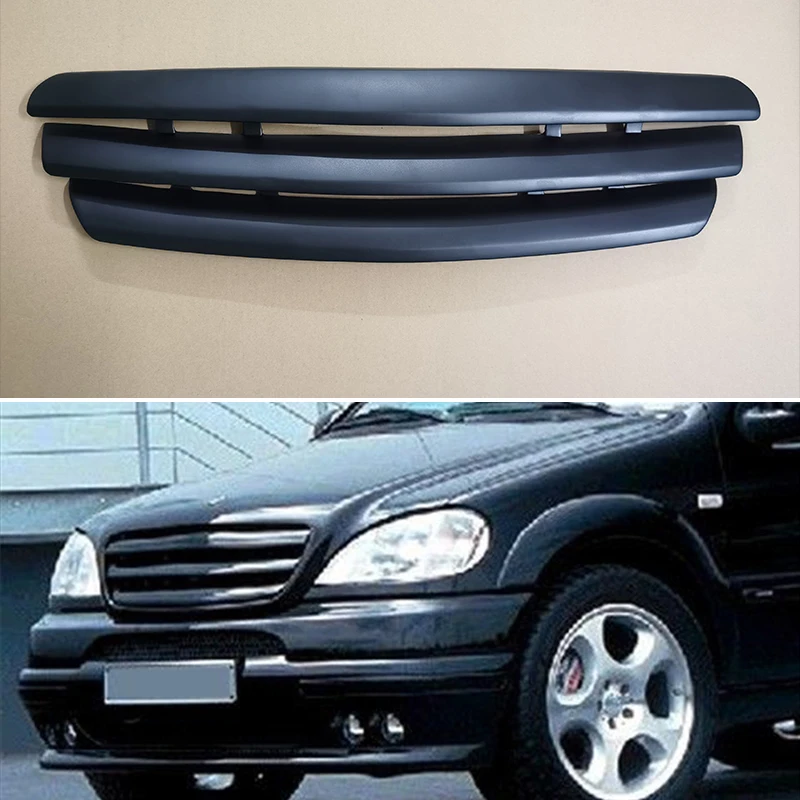 For Mercedes Benz M class W163 1998--2005 Year Racing Grille Matte Black Grill Body Kit Accessories