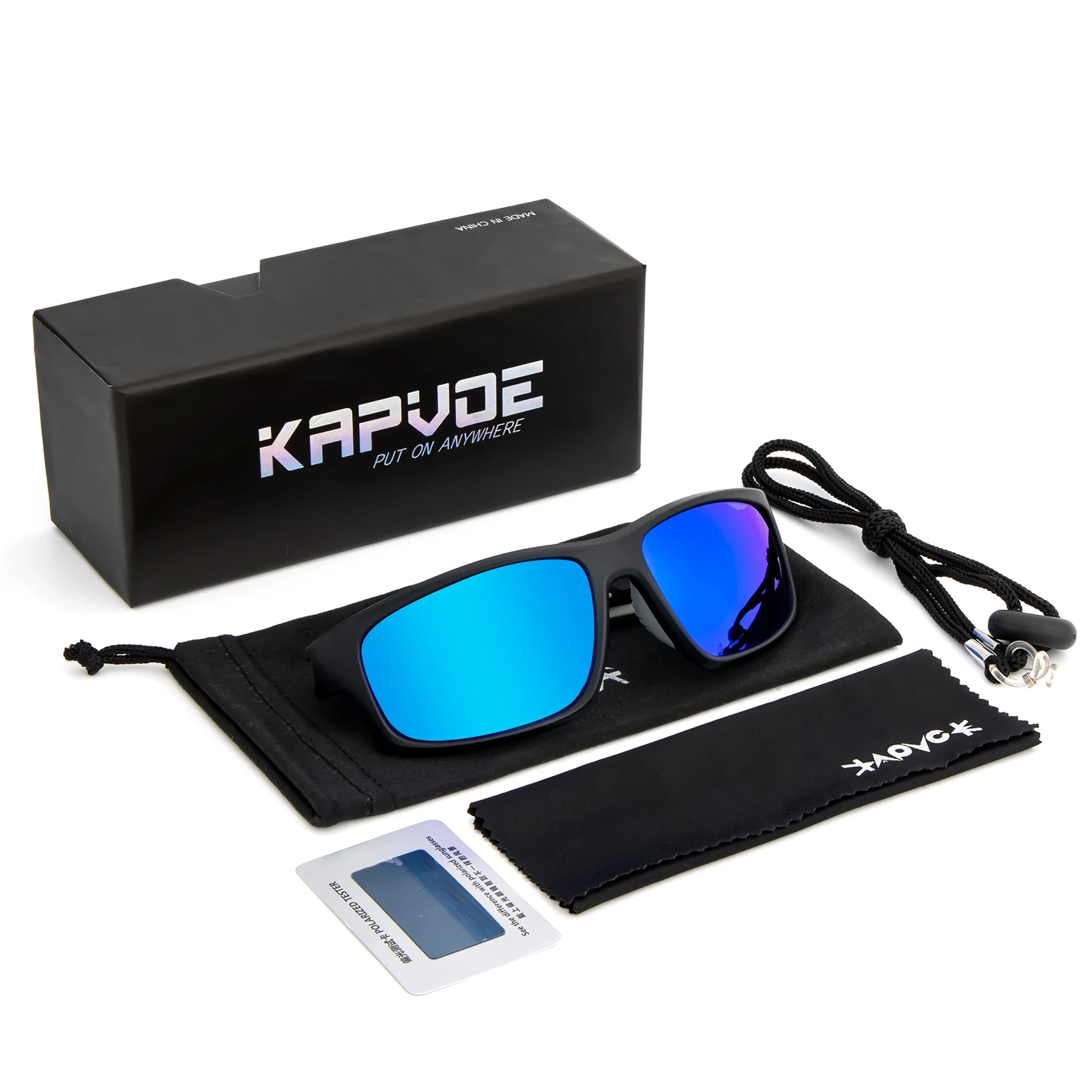 KAPVOE Fishing Glasses Outdoor Mountaineering Anti-ultraviolet Classic Polarized Sunglasses Riding Driving Sunglasses