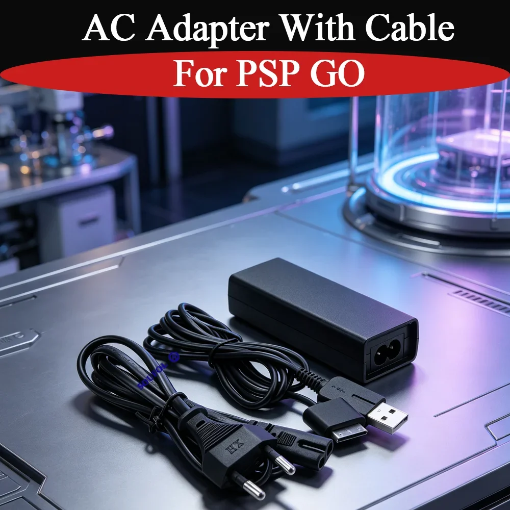 1PCS For PSP GO Durable EU/US Plug AC Adapter With USB Charging Cable Charger Power Supply For PSP GO Accessories Dropshipping