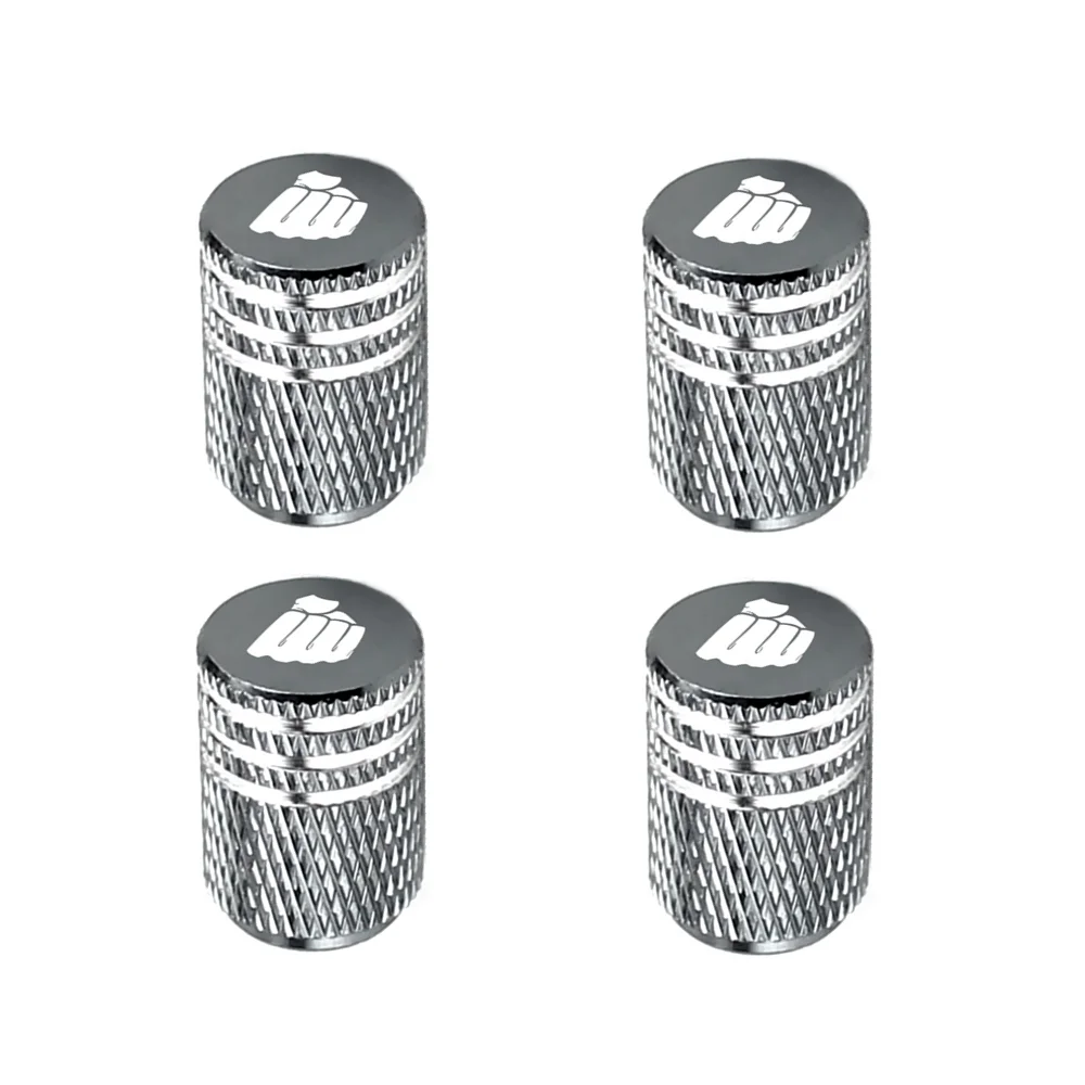 

4x Gray Fist Wheel Tire Valve Stem Air Cap for Silverado Sierra Ram F150 250 Accessories