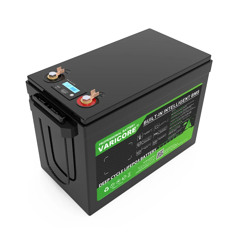 Varicore 24v/25.6v 100ah lifepo4 bateria de lítio usb3.0 tipo-c saída inversor baterias mais leves do carro 29.2v carregador livre de impostos