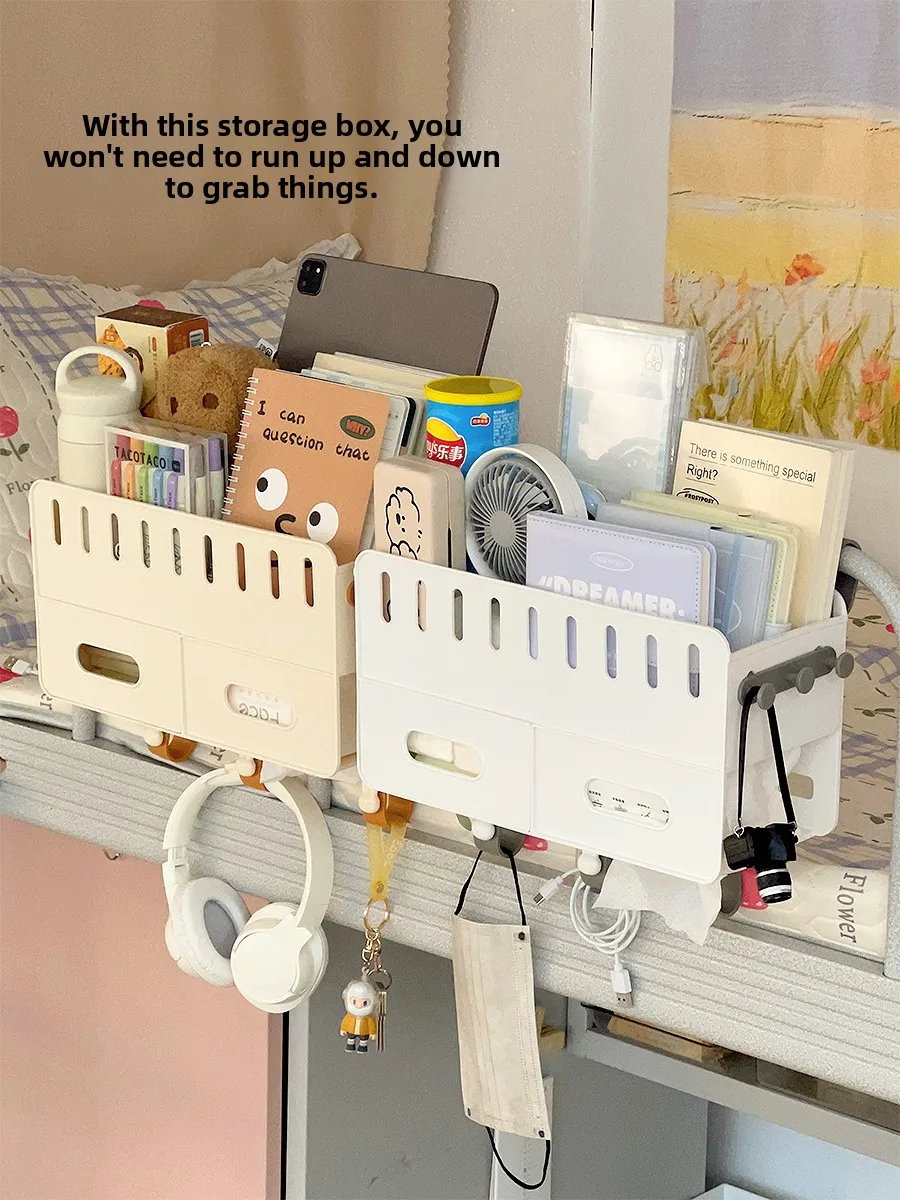 

Подвесная корзина для студентов Dormi Bede, ящик для хранения верхней кровати, изголовье под кроватью, пластик эльфа, не требует сверления