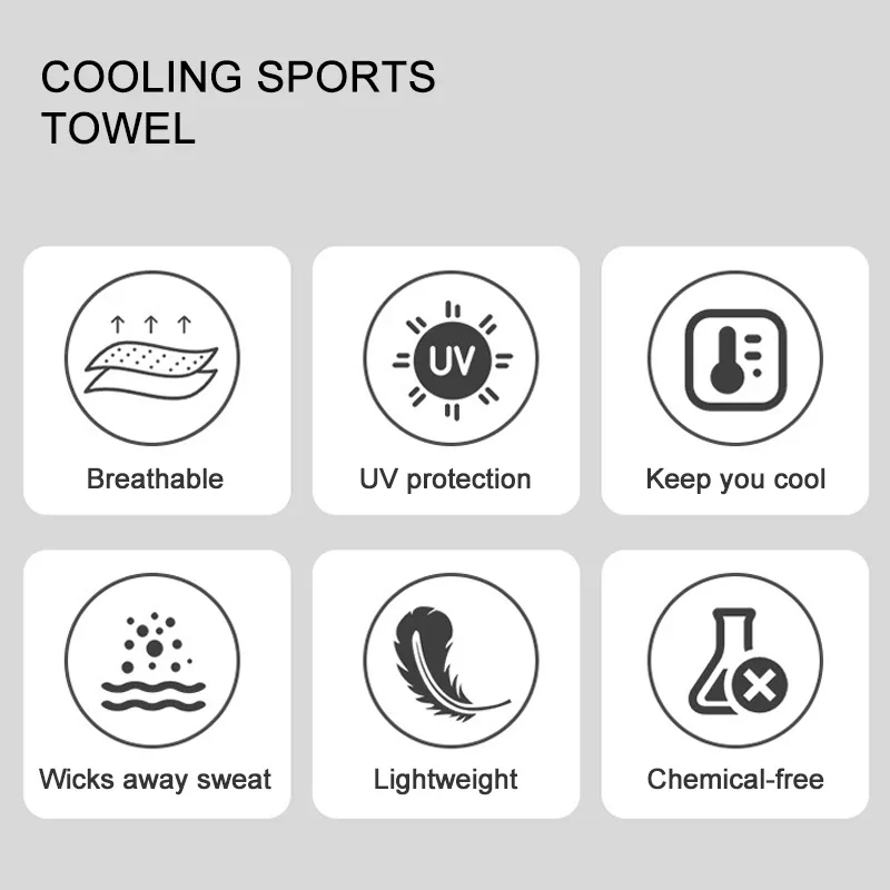 Cold Sports Towel Quick Drying Ice Silk Towel Sweat Absorbing Ice Cold Towel Tentacles Disposable Microfiber Ultraviolet-proof