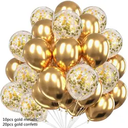 30pcs Globos Confetti Latex Balloons Wedding Decoration Baby Shower Birthday Party Decor Clear Air Balloons Valentine'S Day