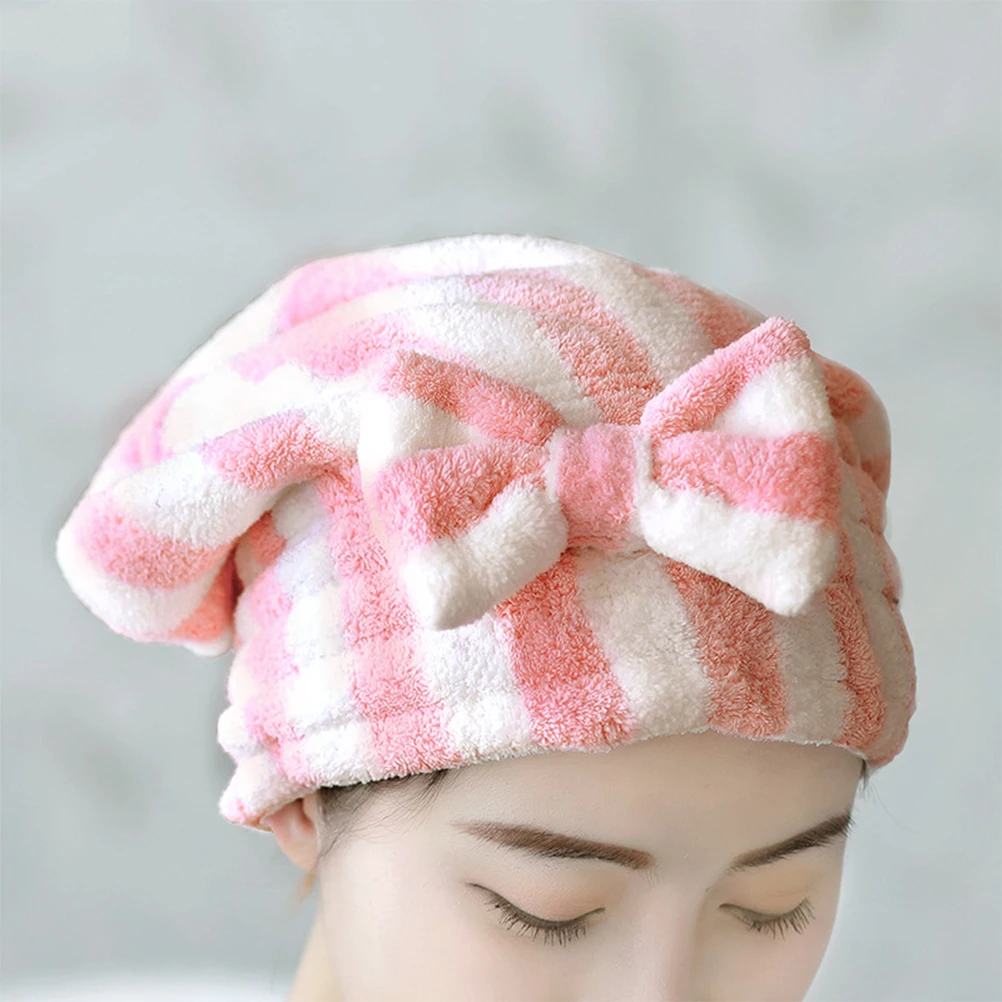 

Bathroom Accessories Hair Cap Headband Elastic Shower Towel Drying Caps