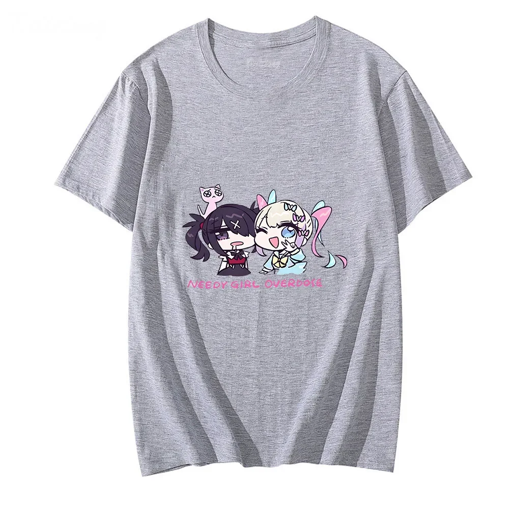 NEEDY GIRL OVERDOSE Tshirt 100% bawełniana koszula Kawaii ubrania Anime dziewczyny graficzne t-shirty letnie t-shirty na co dzień z krótkim rękawem