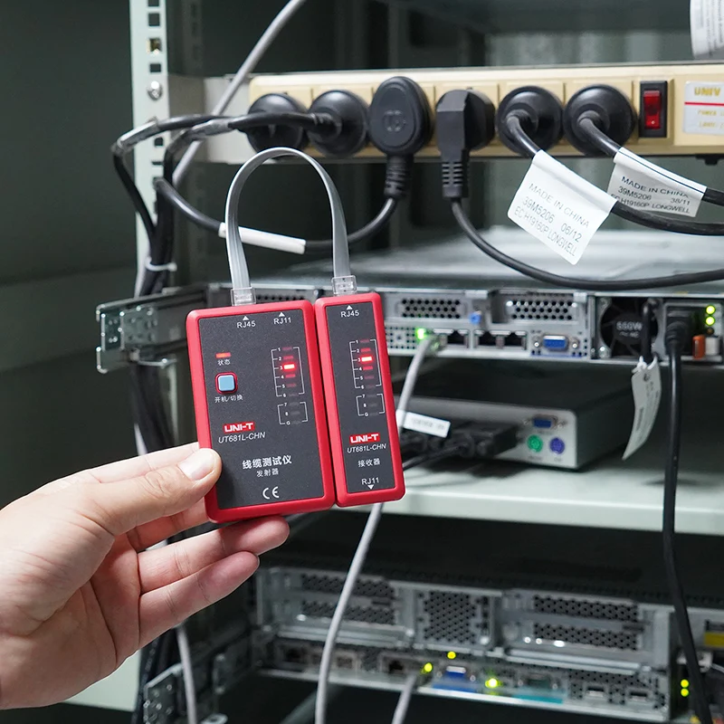 UNI-T UT681L Cable Tester Tracker LAN Auto Network LED Tester Ethernet Telephone BNC Repair Tool