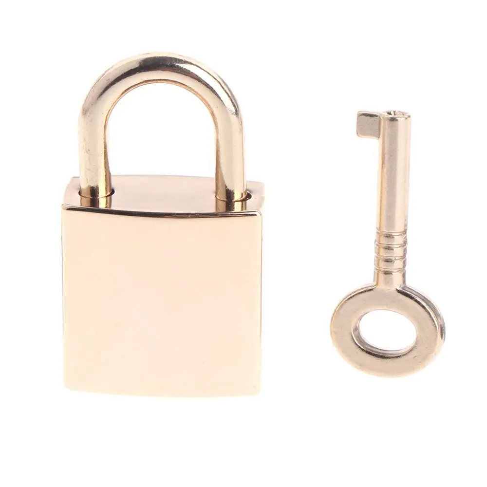 Good Quality Mini Archaize Padlocks Key Lock With Key Supplied For Jewelry Box Storage Box Diary Book Suitcase Gold Silver Color