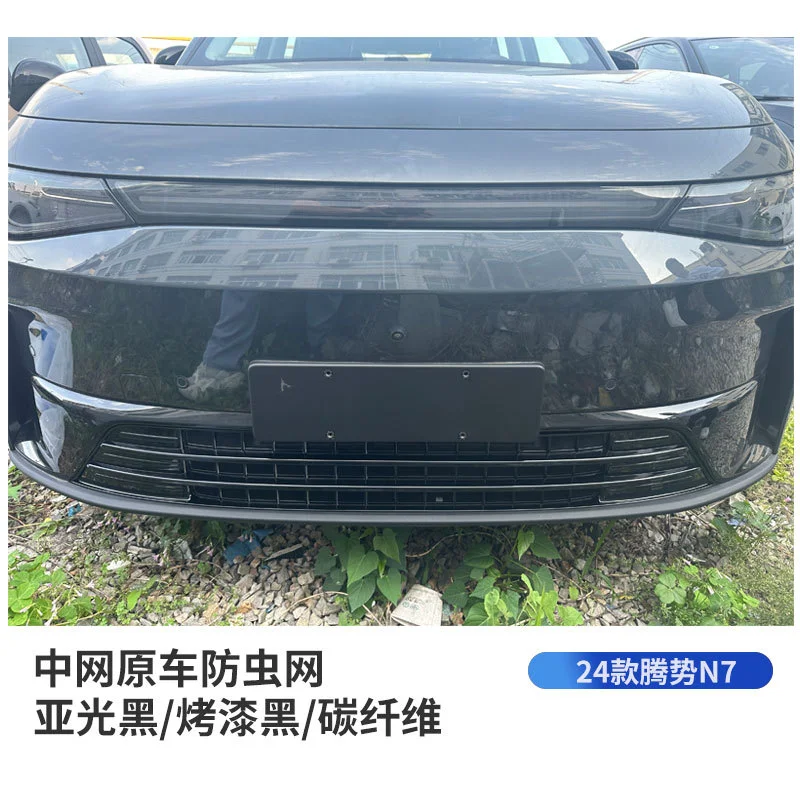 Car Front Grille Insect Net Dust Snap On Water Tank Mesh For Zero Run C10 Carbon Fiber ABS