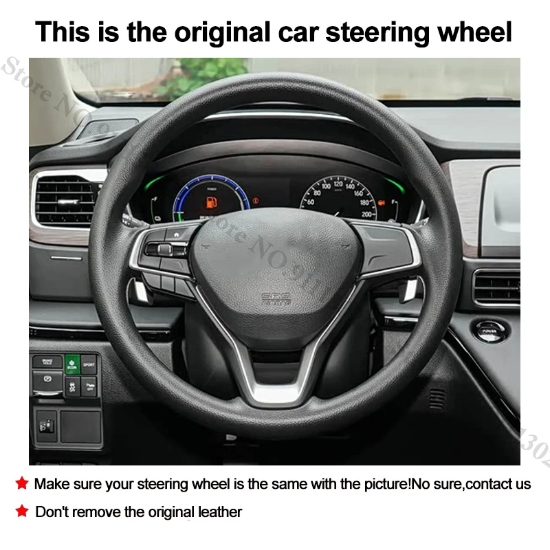 DIY Hand Sewing Car Steering Wheel Cover For Honda Elysion 2022-2026 Odyssey 2021-2026 Accord X 2017-2022 Inspire 2018-2022