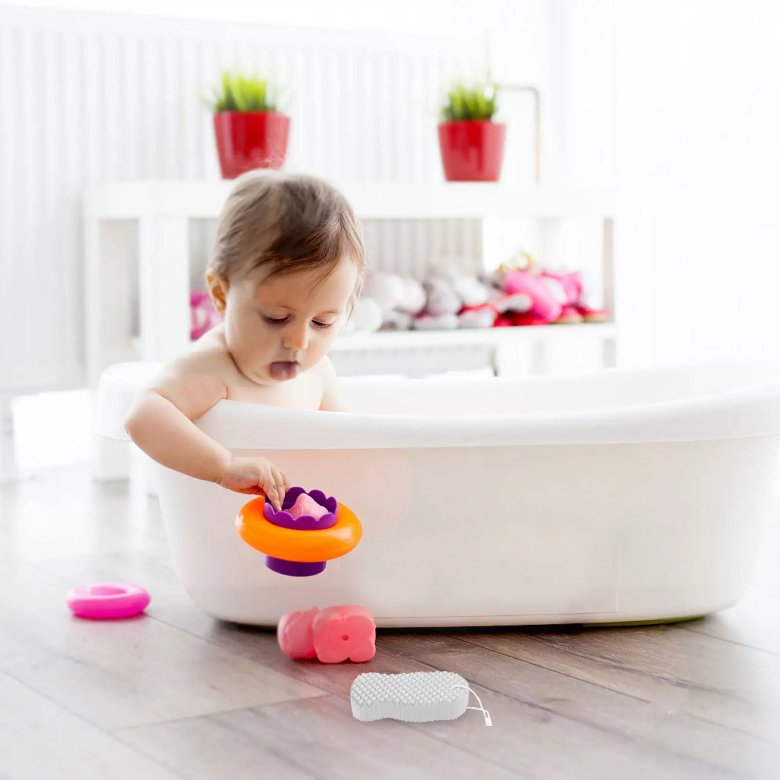 

2Pcs Baby Bath Sponge Soft Skin-Friendly Pva Body Cleaning Sponge for Daily Scrubbing Exfoliating Smooth Skin Travel Friendly