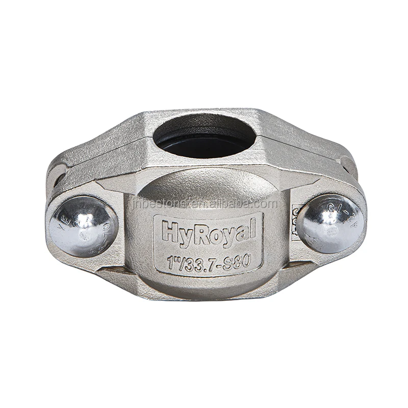 High Strength 33.7mm Stainless Steel Clamp China-Made Flexible Grooved Pipe Joint Coupling High Quality Pipe Fittings