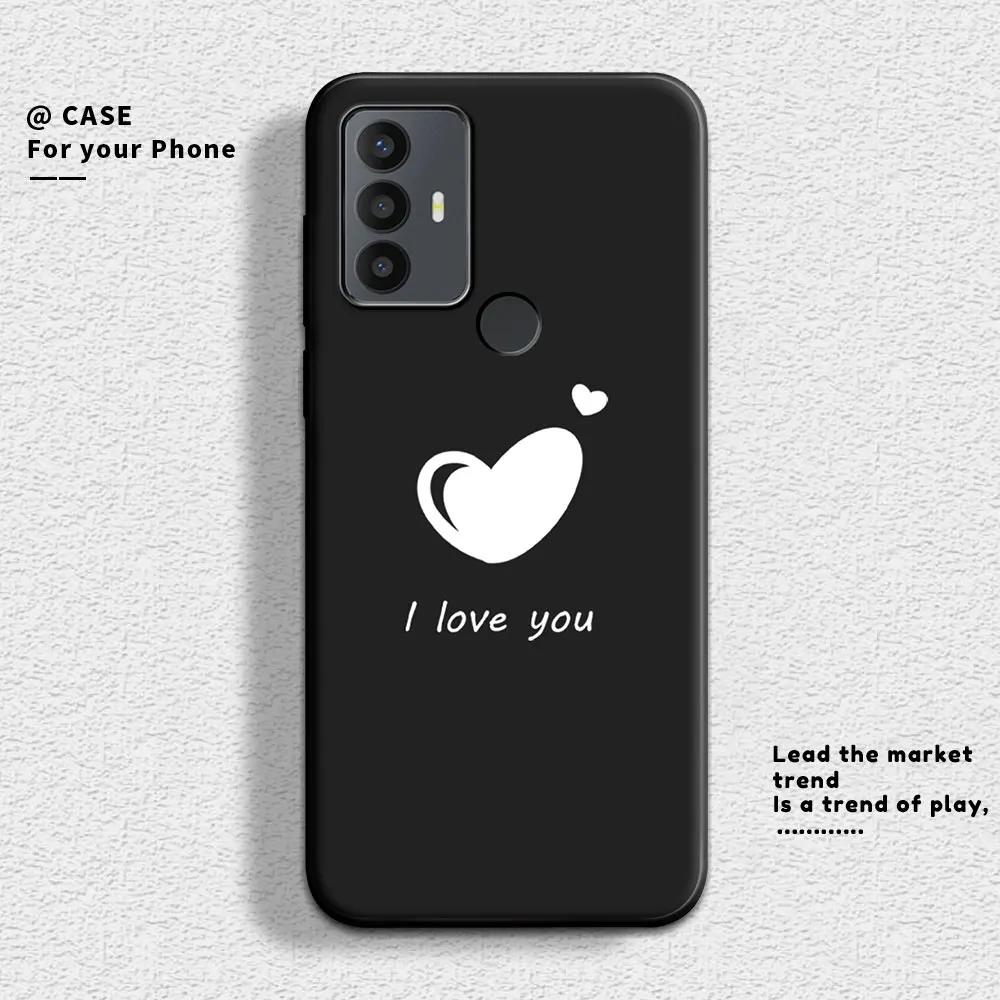 For TCL 305 306 305i 5164D Case Soft Silicone Phone Cases For TCL 305i TCL 5164D Sunflower Flower Love Cover Fundas TCL305 Coque