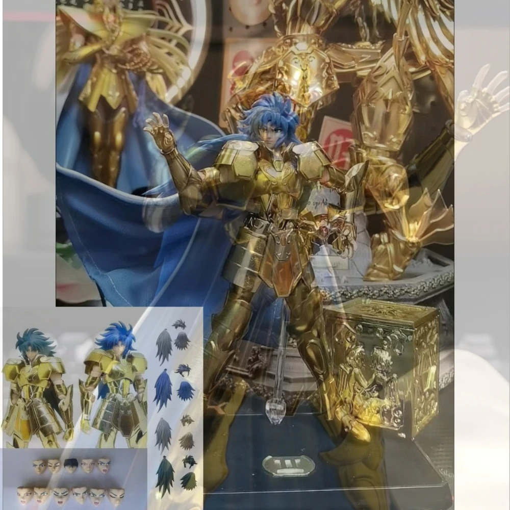 

Metal Club/MC Saint Seiya Myth Cloth EX Gemini Saga with Kanon Head 24K Gold Knights of The Zodiac Action Figure Toy In Stock
