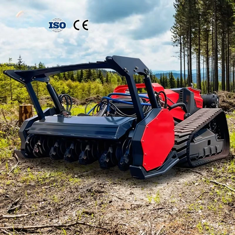 Tracked Brush Cutter All Terrain Vegetation Mulching Equipment for Forest Land Cleaning Estate Jungle Thick Grass Removal