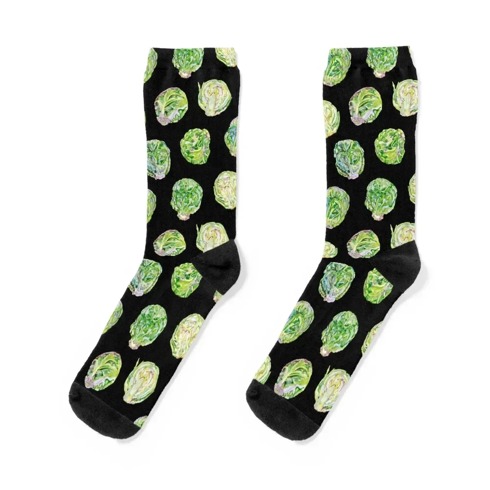 Brussel Sprouts - Dark Socks designer ankle Luxury Woman Socks Men's