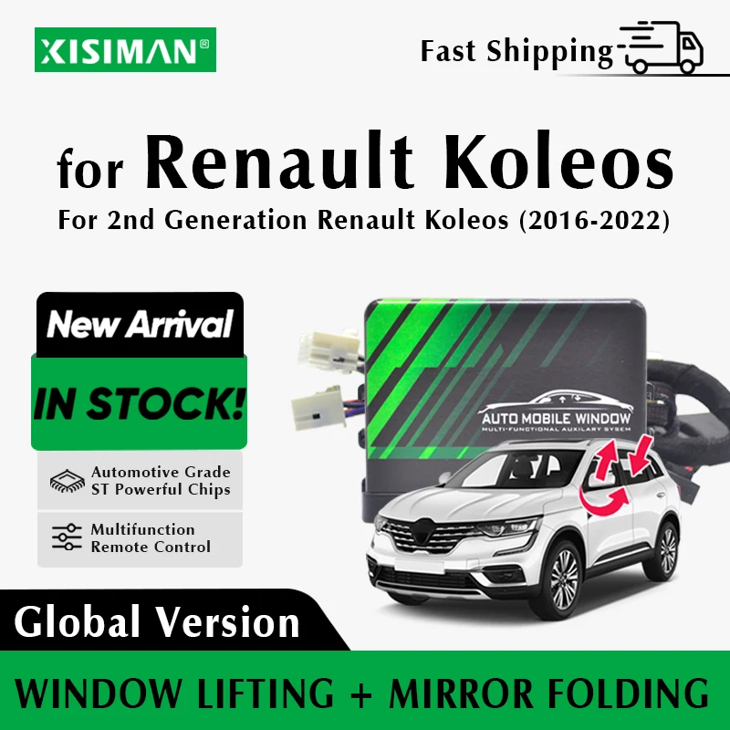 

For Renault Koleos 2016-22 Window Lifter And Side Mirror Folding Car Power Window Closer Intelligent System Accessories