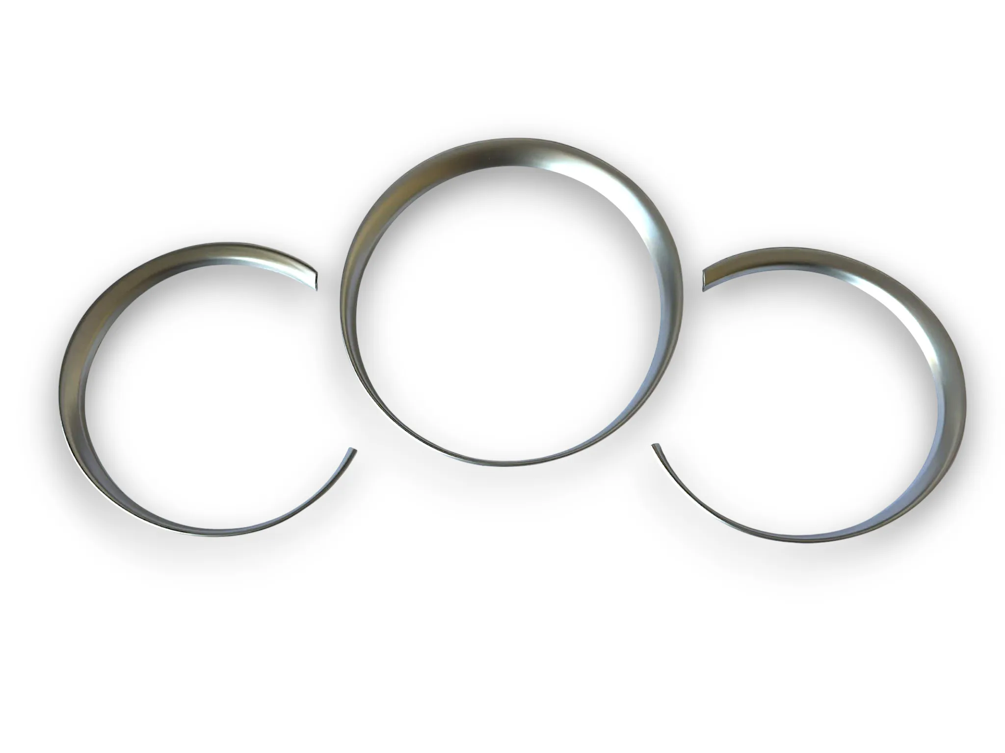 Exquisite High Quality Matt Chrome Dashboard Dial Gauge Rings Bezel Trim for Porsche 981 Cayman Boxster GT4 GTS