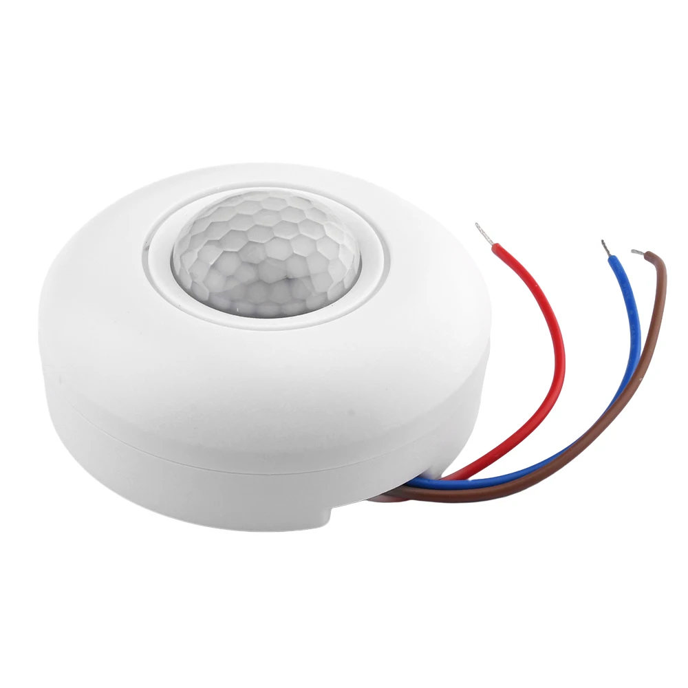 AC85-265V PIR Intelligent Human Infrared Sensor Switch Ceiling Sensor Switch for Ceiling 360℃ Motion Sensor Light Switch