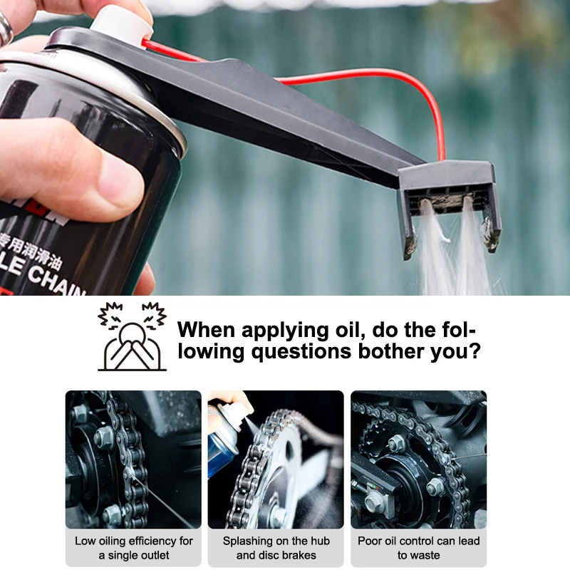 Высококачественная смазка и очиститель цепи мотоцикла, набор инструментов для легкого крепления