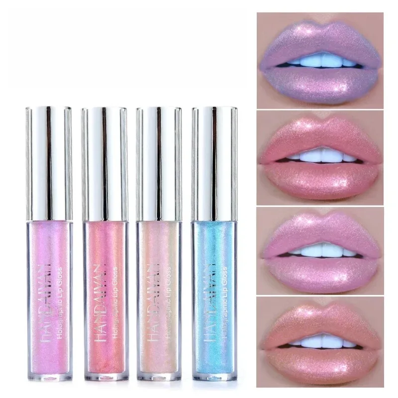 Long Lasting Lip Gloss, Lip Glaze Batom, líquido, impermeável, hidratante, luminoso, Shimmer, brilhante, maquiagem, 6 cores