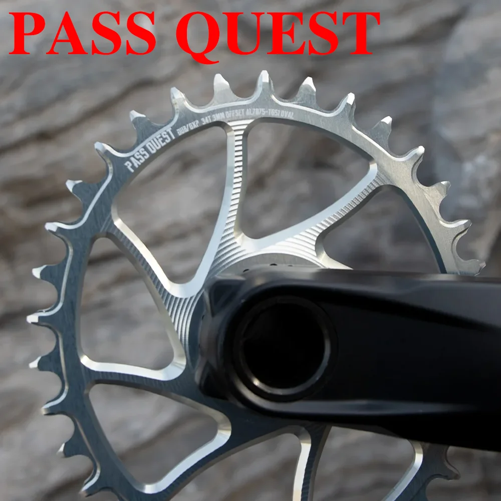 

PASS QUEST is suitable for GXP three-bolt narrow-wide chainrings with a 3mm offset, supporting both round and oval chainrings.