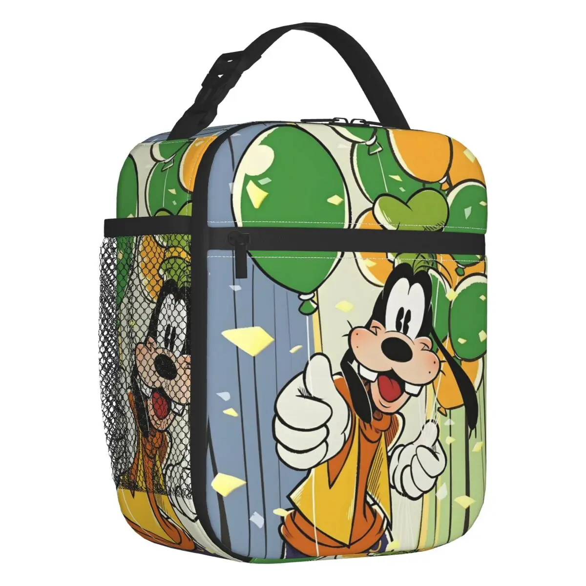 

Custom Goofy Funny Dog Lunch Bag Thermal Cooler Classic Cartoon Movie Pattern Insulated Lunch Box for Student School