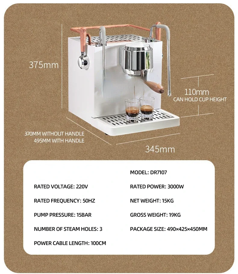 Kommerzielle Espresso maschine halbautomat ische kleine Kaffee maschine Eespresso Makin esi