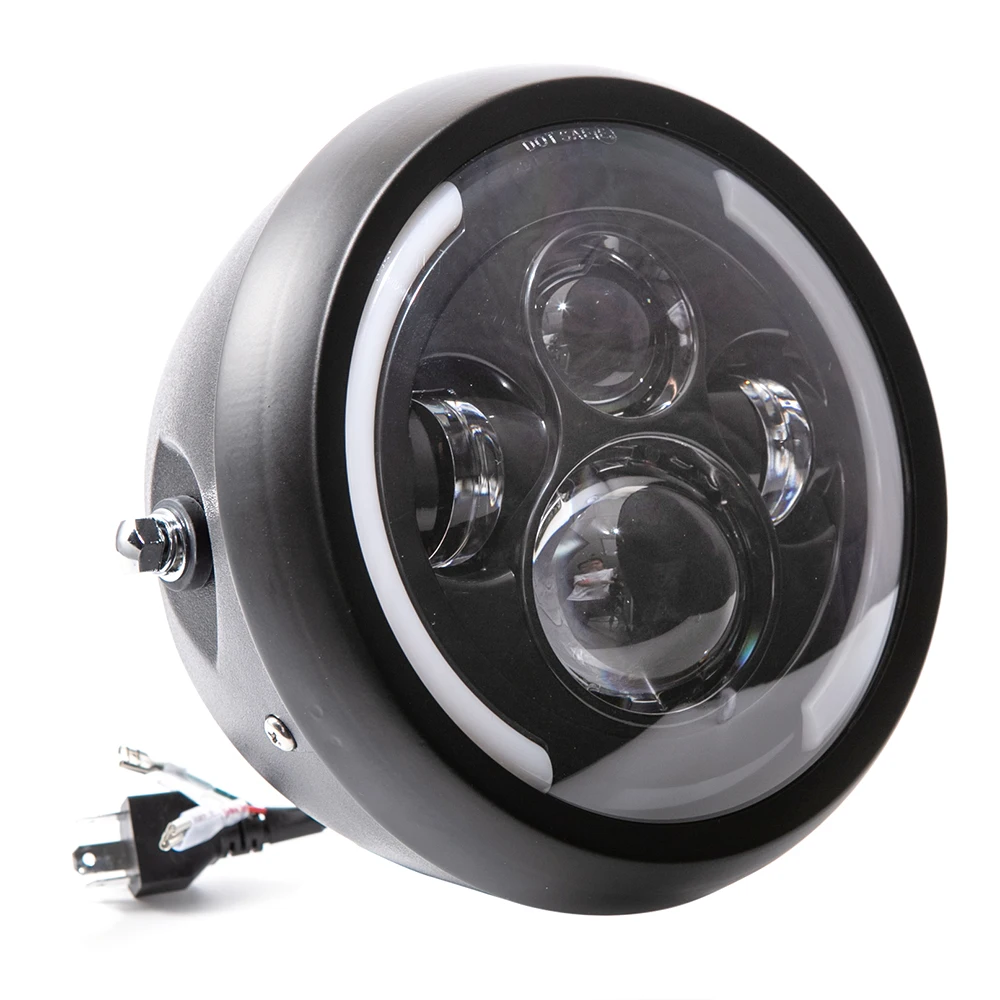 كشافات أمامية Led للدراجة النا - مراجعة Universal Motorcycle Led Headlight Projector وسعره