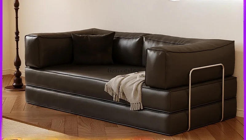 

Medieval fabric sofa stacked module retro sitting and lying French sofa bed