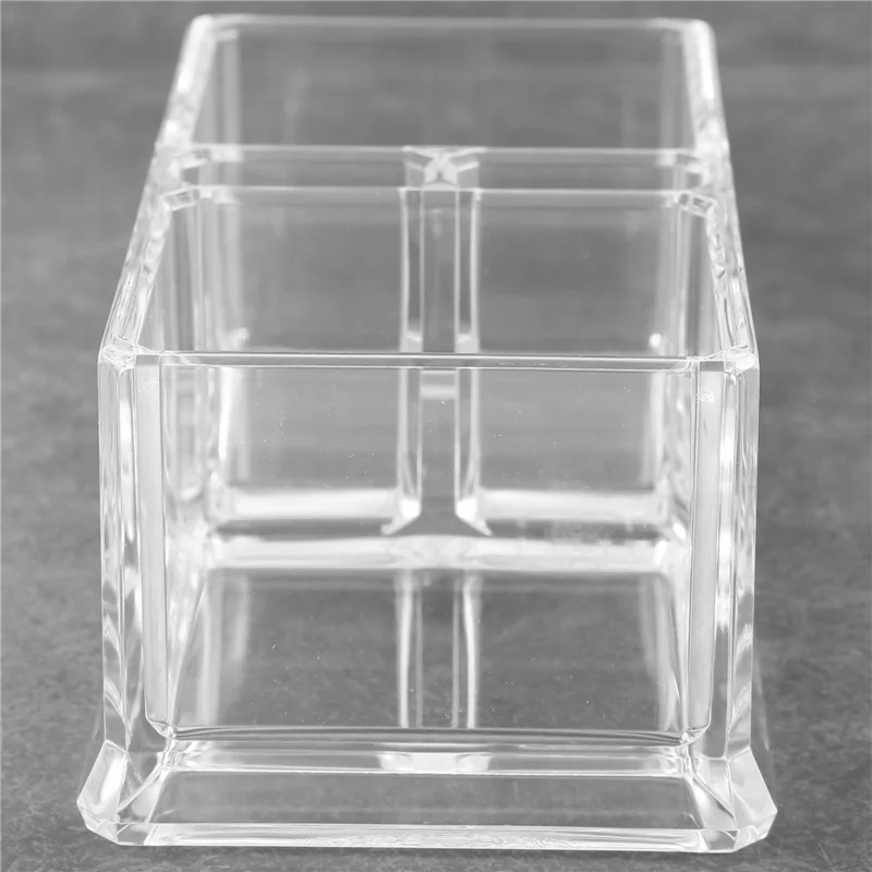 2 Lattices Clear Acrylic Tea Bags Holder Coffee Sugar Bag Boxes Acrylic Storage Organizer Case 15X8X6cm