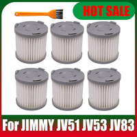 6 Pcs HEPA Filter   JIMMY JV51 JV53 JV71 JV83 Accessories Vacuum Cleaner Filters Replacement Consumables Spare Parts