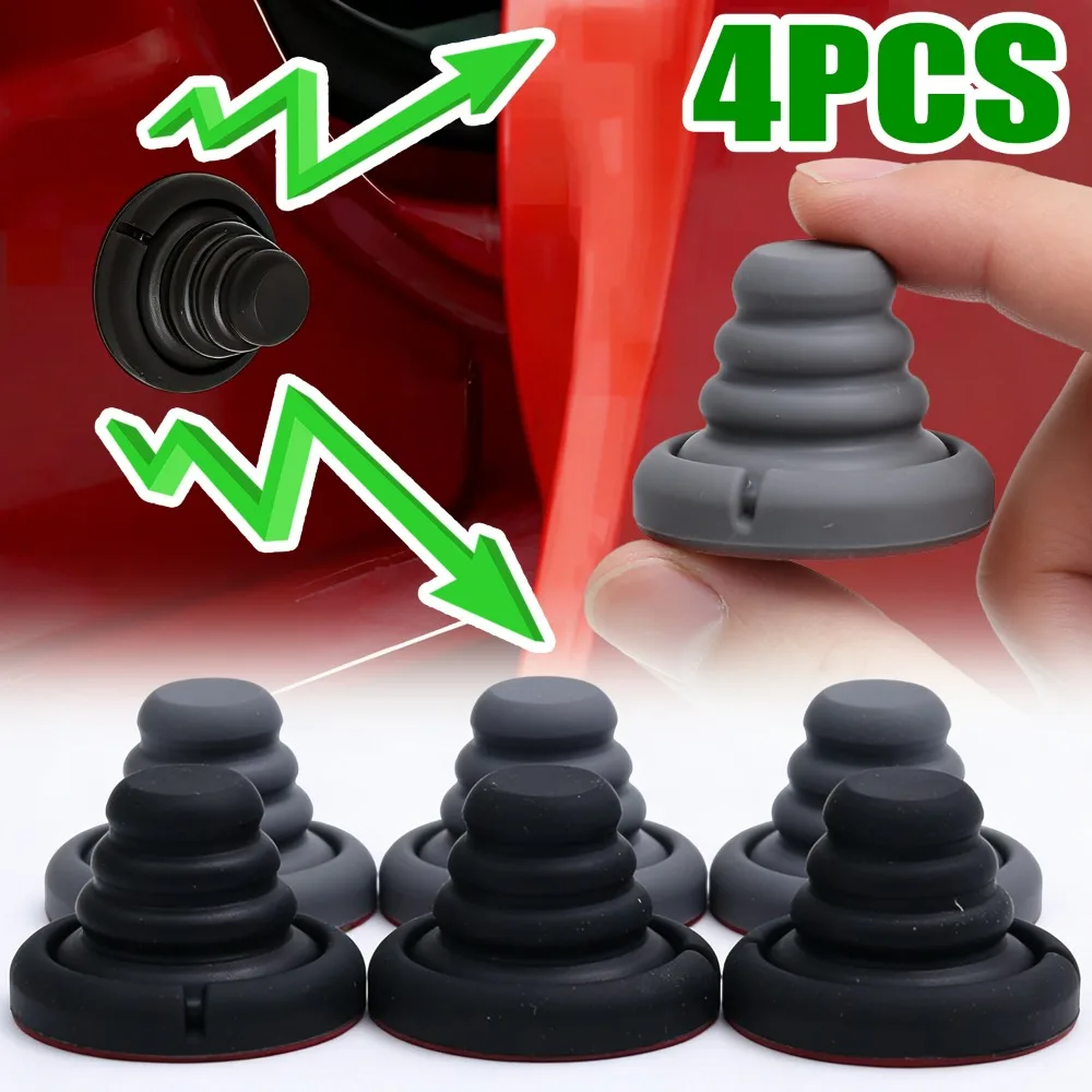 

Силиконовая амортизирующая накладка для дверей автомобиля, универсальный противоударный демпфер, звукоизоляционная прокладка для багажника и капота авто