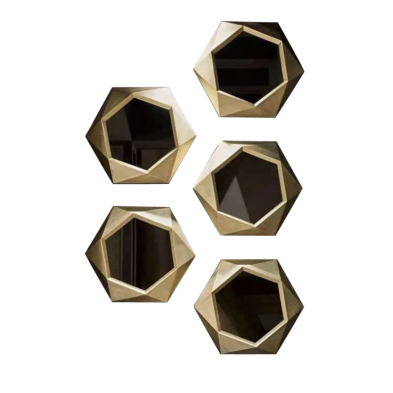 

Decorative Mirror, Wall-mounted Mirror, Entryway Dining Room Mirror, Custom Hexagonal Living Room, Dining Side Mirror
