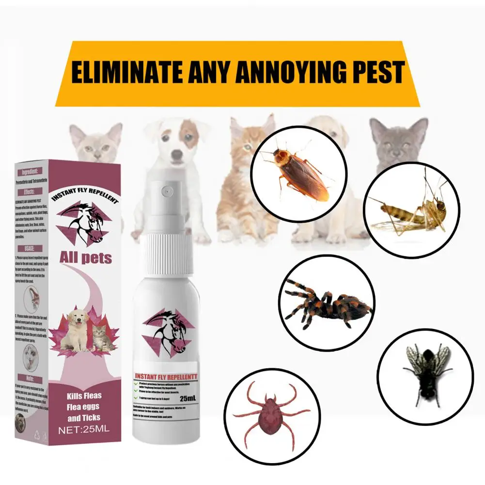 Useful Pet Spray Easy to Apply Convenient Easy to Absorb Safe Using Fleas Control Pet Spray  Fleas Pet Spray Versatile Using