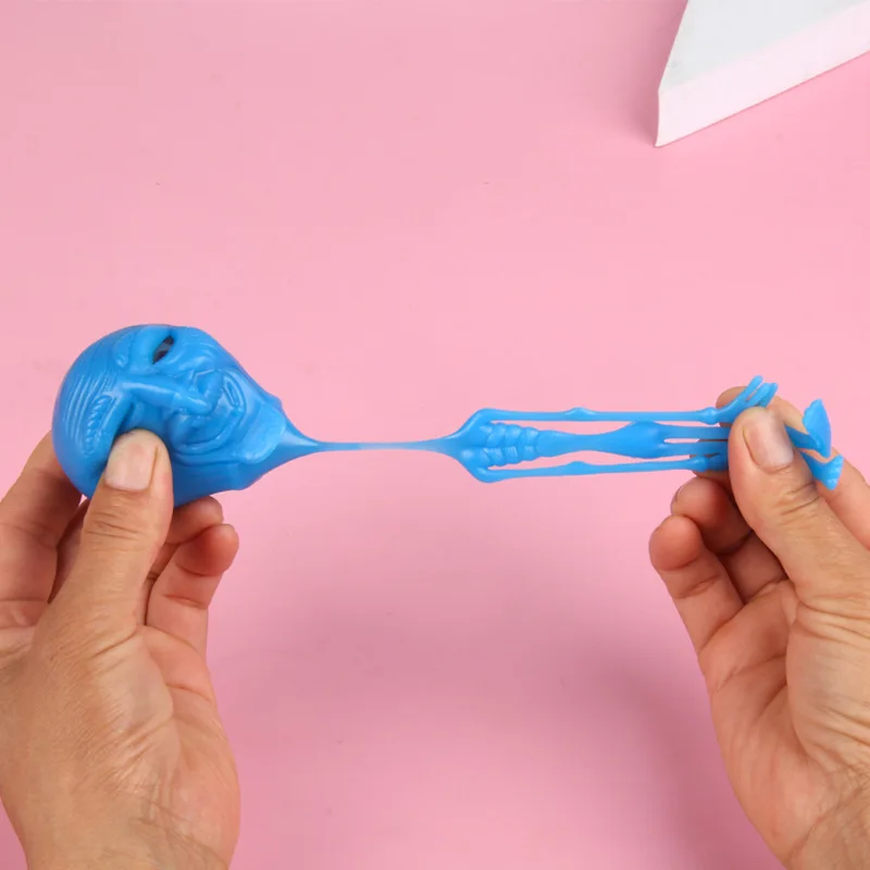 طابا Squshy متعة الملونة الجمجمة هالوين المزحة الغريبة اسفنجي العنب الكرة حبة تململ لعبة مفاجأة صندوق أعمى الاطفال فتاة هدية #5