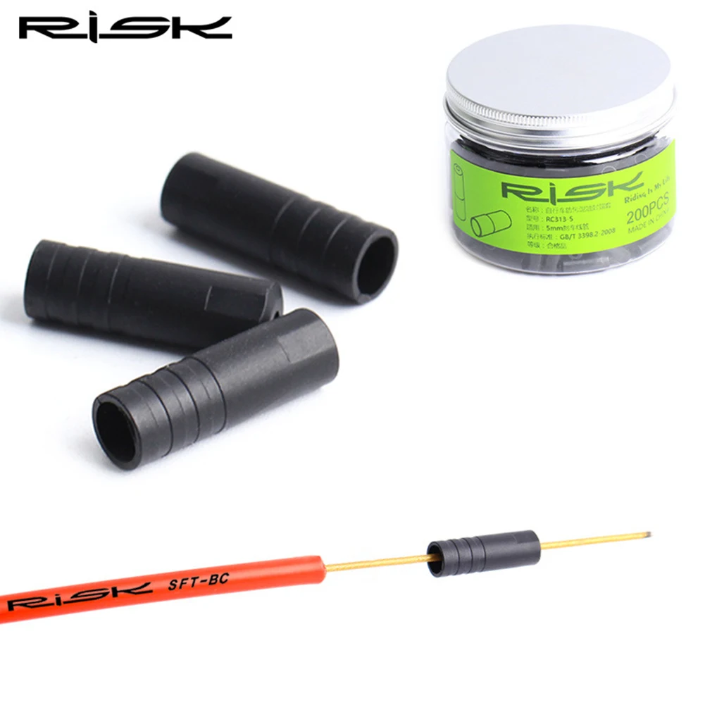 

100 шт. пластиковых заглушек для велосипедных тросов, наконечников для переключения передач, тормозов, портативные велосипедные запчасти для RISK