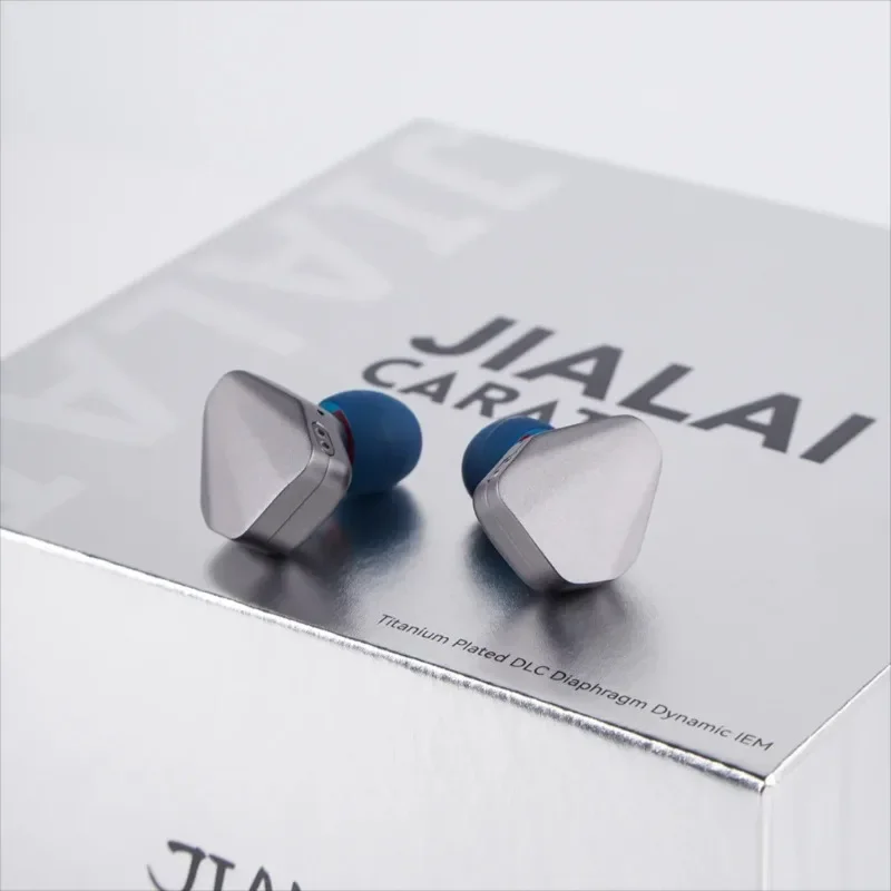 JIALAI Carat 10mm Titanium Plated HiFi Wired Earphone DLC Dynamic Vocal in Ear Music Monitor IEMs 0.78 2Pin Interface