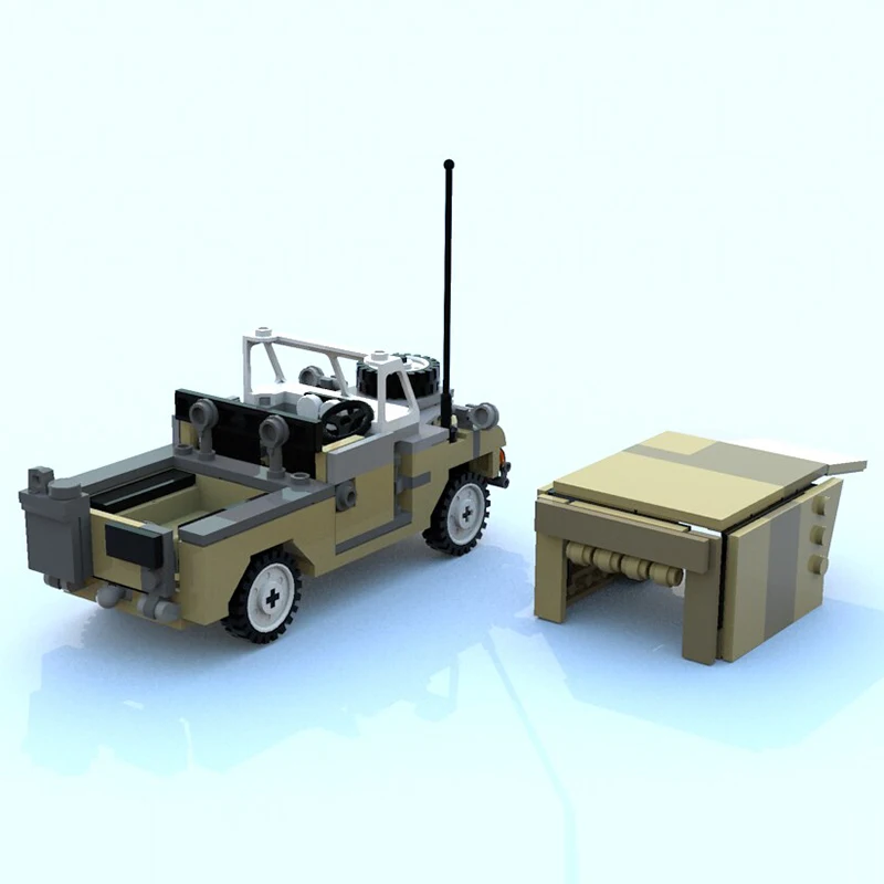 ชุดตัวต่อรถออฟโรดซีรีส์ 2 ของกองทัพ แบบ MOC อุปกรณ์สงคราม เทคโนโลยีแบบโมดูลาร์ ของขวัญวันหยุด ประกอบเอง ของเล่นเด็ก