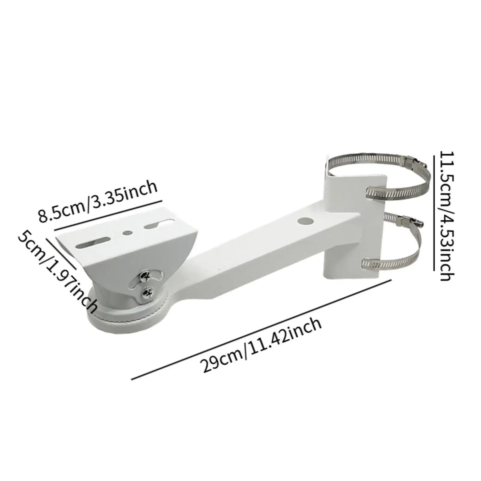 Security Camera Corner Pole Mount Bracket with Loop for Outdoor Home Ceiling